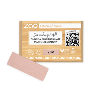 Zao Recharge fard à paupières rectangulaire mate 115208 Nude rose