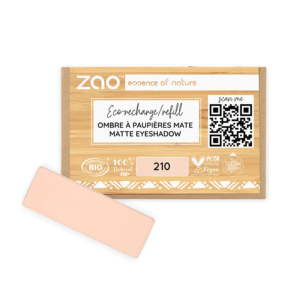 Zao Recharge Fard à paupières Rectangulaire mat 115210 Rose pêche