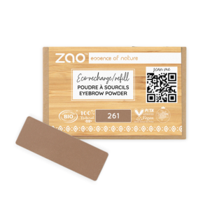 Zao Recharge Poudre à sourcils rectangulaire 115261 Blonds cendrés