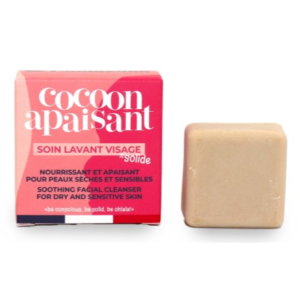 Lamazuna Soin lavant visage solide - peaux sèches et sensibles - Cocoon apaisant 30g